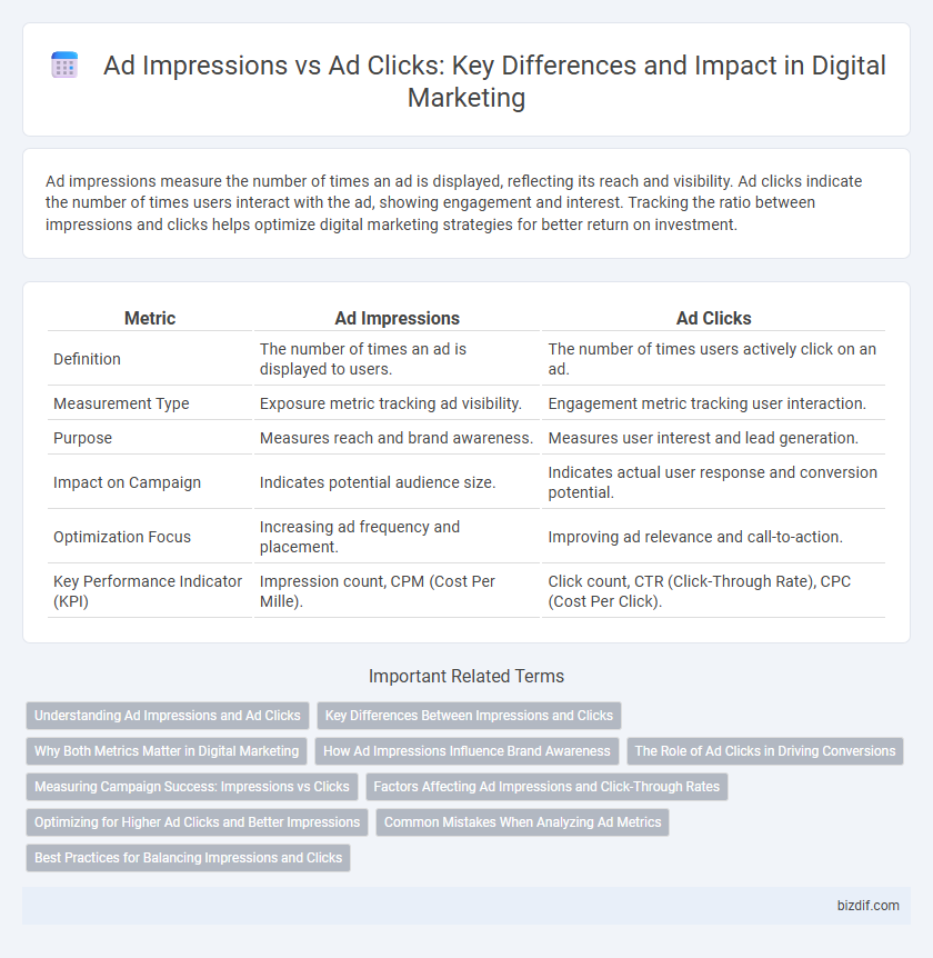 Ad Impressions vs Ad Clicks: Key Differences and Impact in Digital Marketing