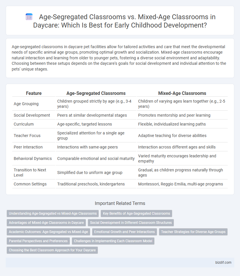 Age-Segregated Classrooms vs. Mixed-Age Classrooms in Daycare: Which Is Best for Early Childhood Development?