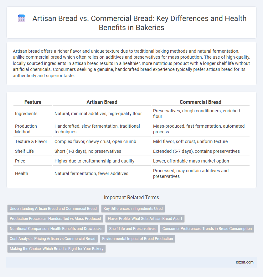 Artisan Bread vs. Commercial Bread: Key Differences and Health Benefits in Bakeries