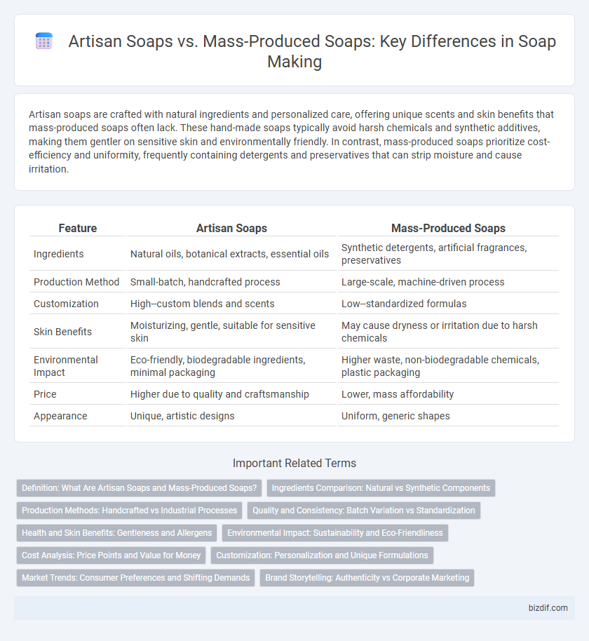 Artisan Soaps vs. Mass-Produced Soaps: Key Differences in Soap Making