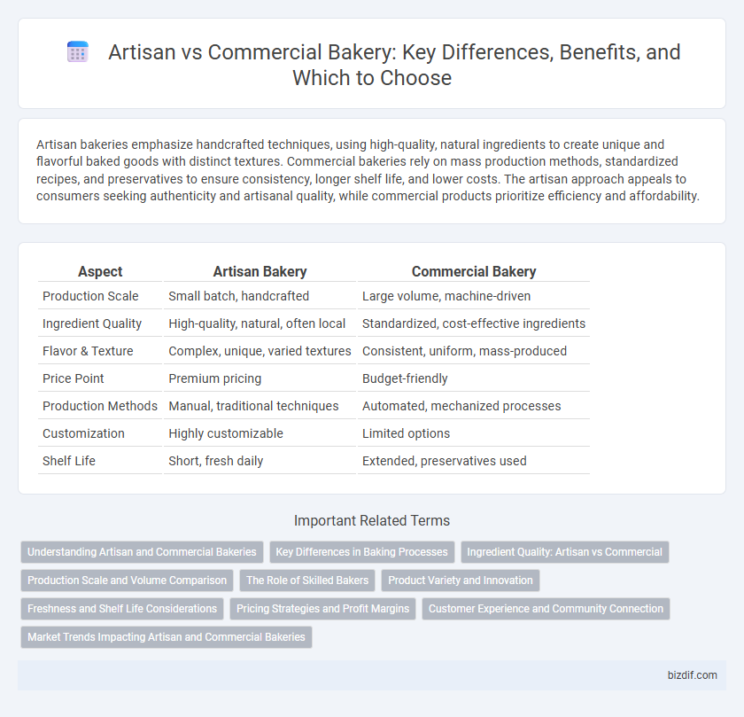 Artisan vs Commercial Bakery: Key Differences, Benefits, and Which to Choose