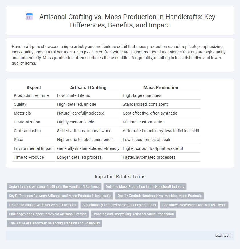 Artisanal Crafting vs. Mass Production in Handicrafts: Key Differences, Benefits, and Impact