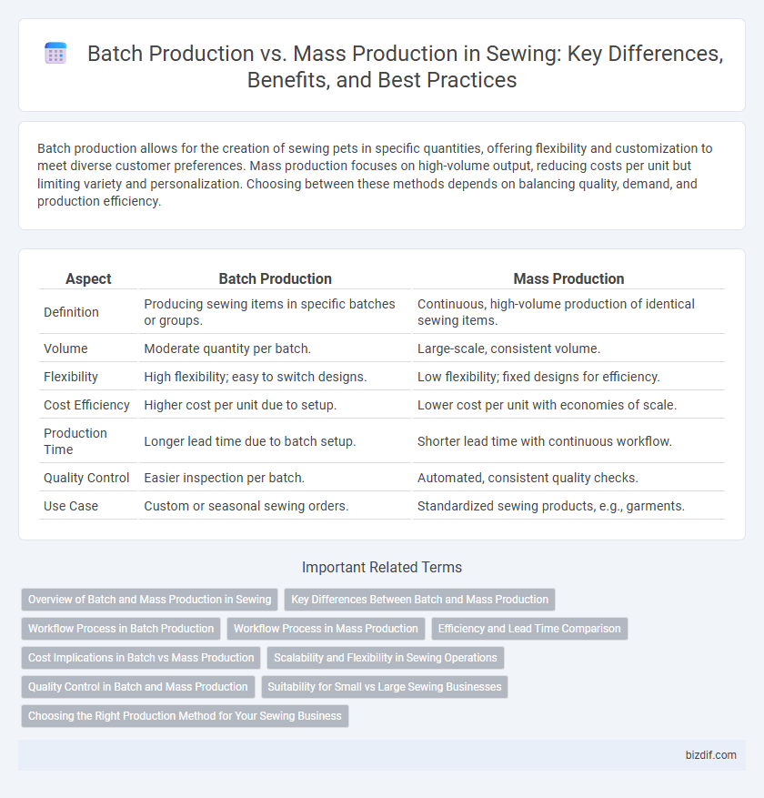 Batch Production vs. Mass Production in Sewing: Key Differences, Benefits, and Best Practices