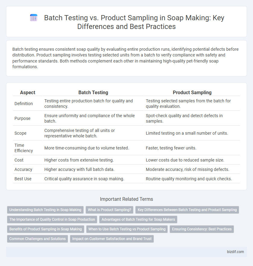 Batch Testing vs. Product Sampling in Soap Making: Key Differences and Best Practices