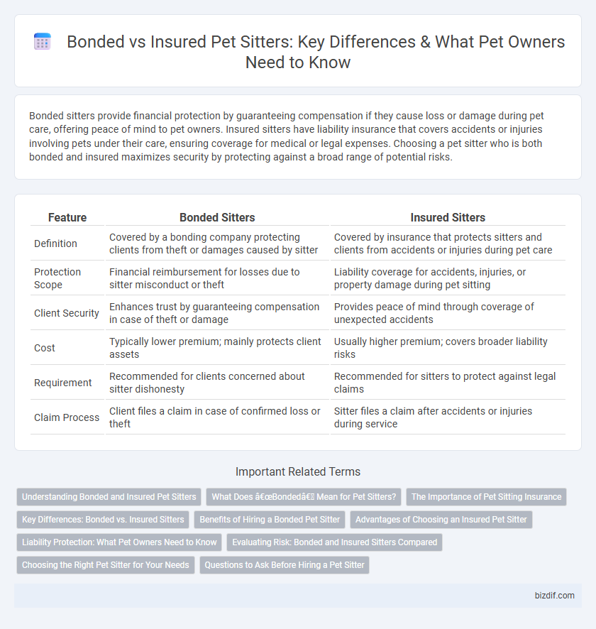 Bonded vs Insured Pet Sitters: Key Differences & What Pet Owners Need to Know