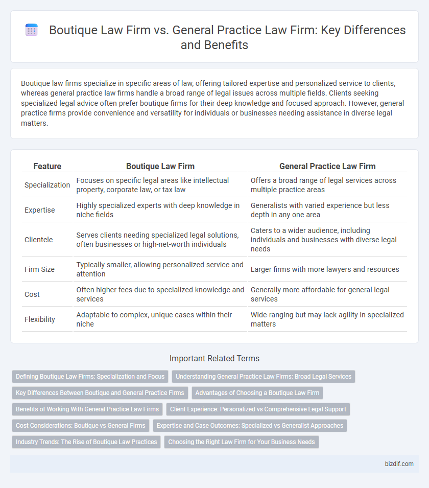 Boutique Law Firm vs. General Practice Law Firm: Key Differences and Benefits