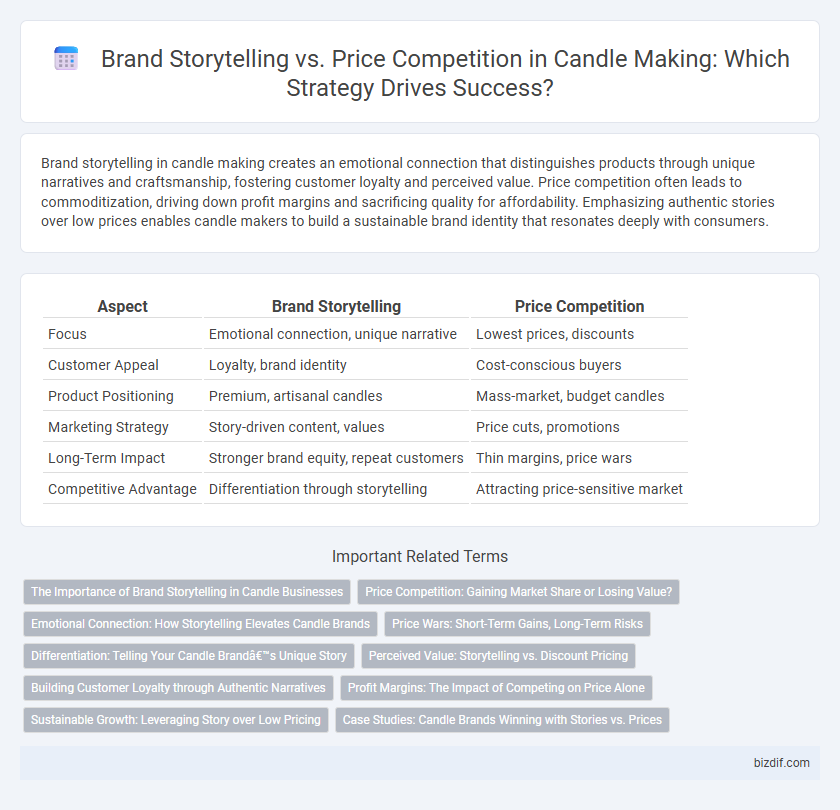 Brand Storytelling vs. Price Competition in Candle Making: Which Strategy Drives Success?