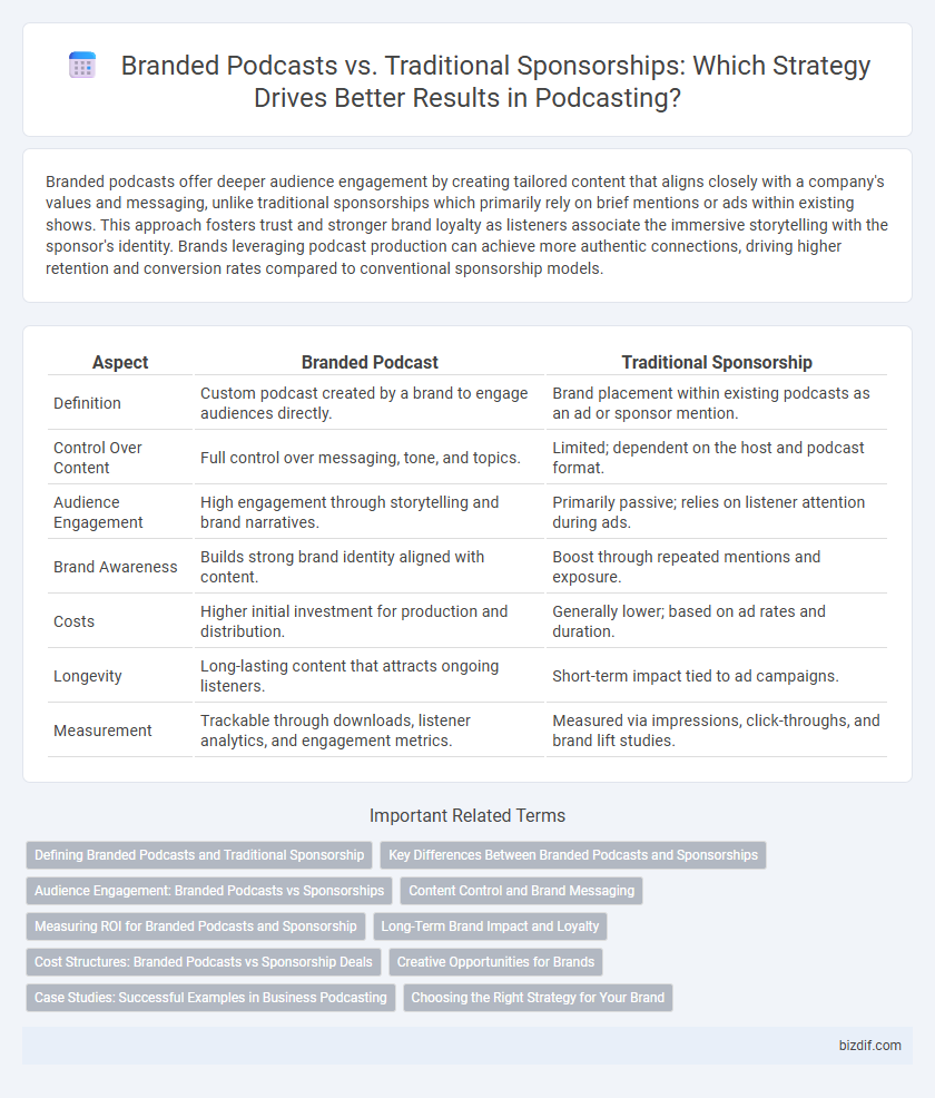 Branded Podcasts vs. Traditional Sponsorships: Which Strategy Drives Better Results in Podcasting?