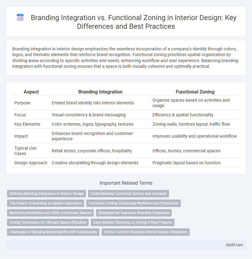 Branding Integration vs. Functional Zoning in Interior Design: Key Differences and Best Practices