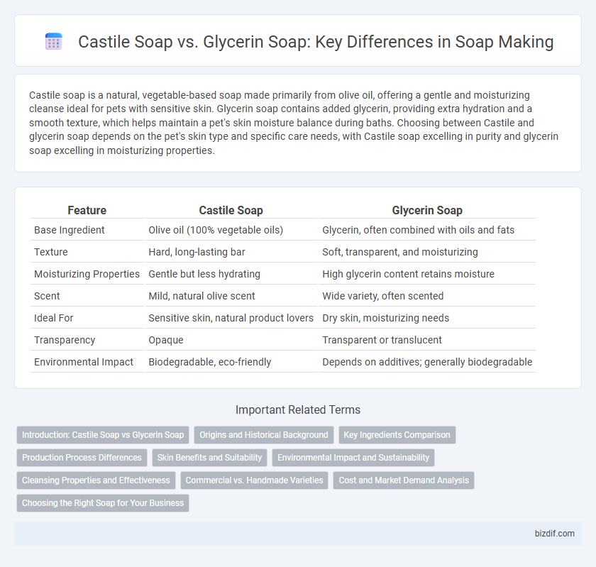 Castile Soap vs. Glycerin Soap: Key Differences in Soap Making