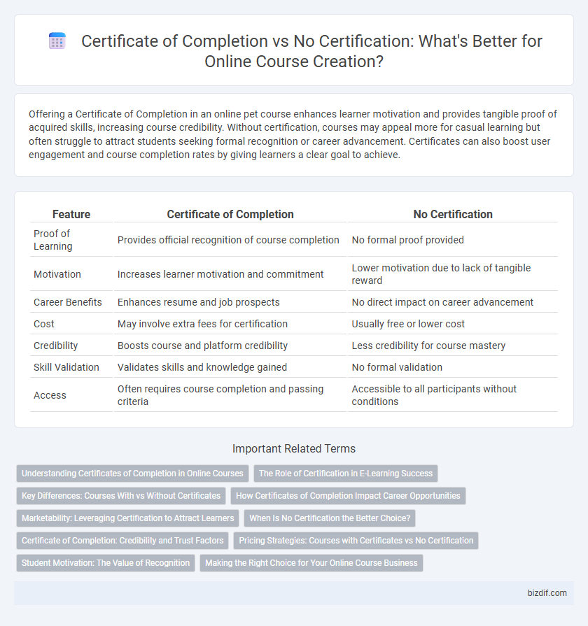 Certificate of Completion vs No Certification: What's Better for Online Course Creation?
