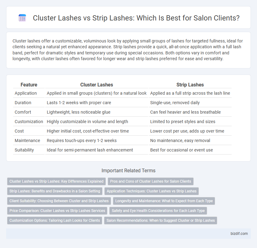 Cluster Lashes vs Strip Lashes: Which Is Best for Salon Clients?