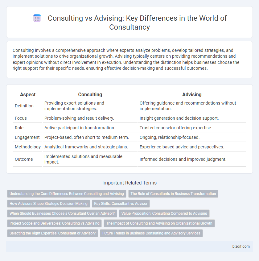 Consulting vs Advising: Key Differences in the World of Consultancy