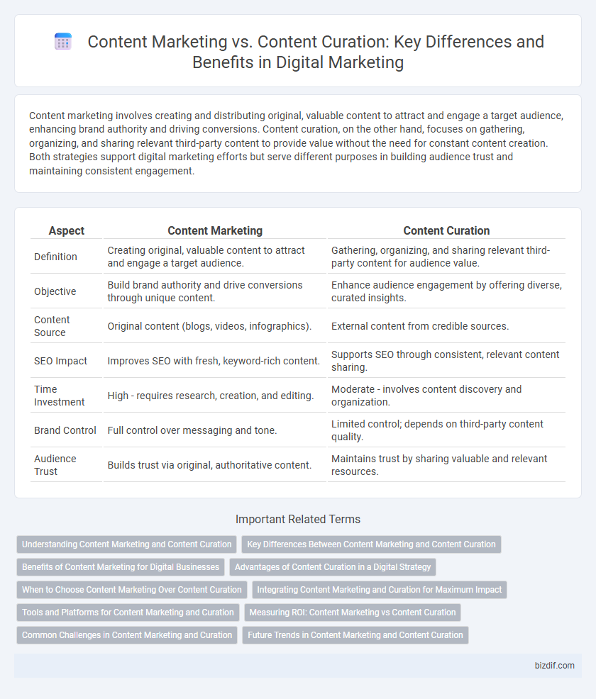 Content Marketing vs. Content Curation: Key Differences and Benefits in Digital Marketing
