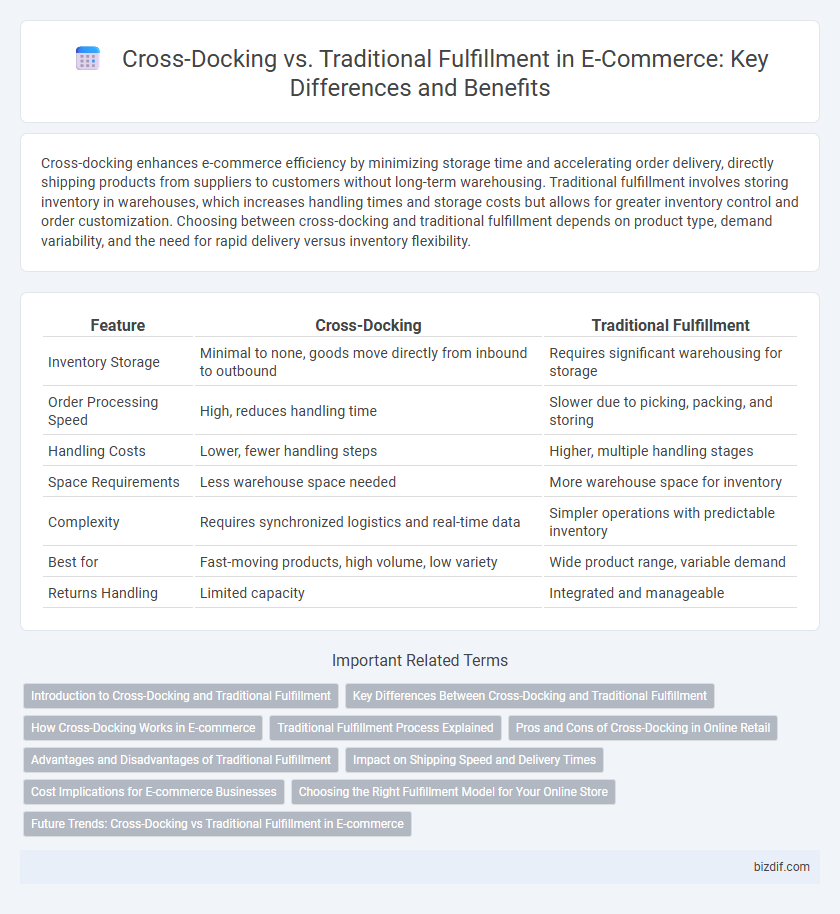 Cross-Docking vs. Traditional Fulfillment in E-Commerce: Key Differences and Benefits