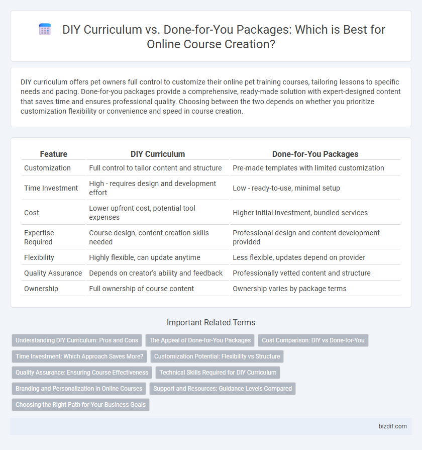 DIY Curriculum vs. Done-for-You Packages: Which is Best for Online Course Creation?