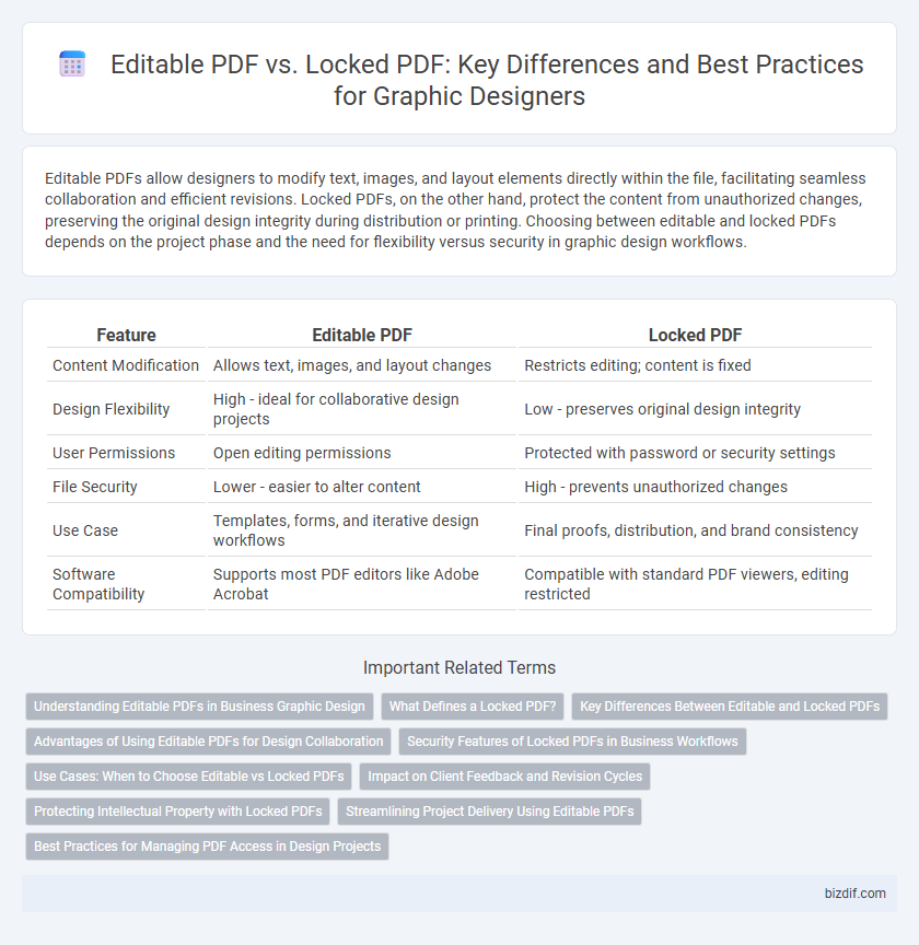Editable PDF vs. Locked PDF: Key Differences and Best Practices for Graphic Designers