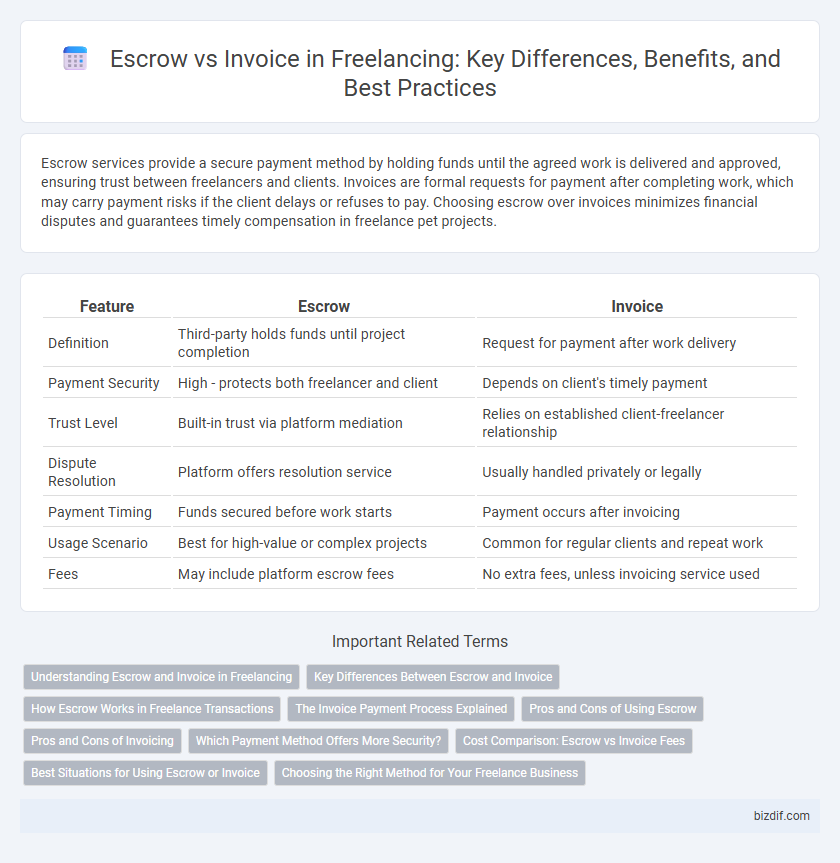 Escrow vs Invoice in Freelancing: Key Differences, Benefits, and Best Practices