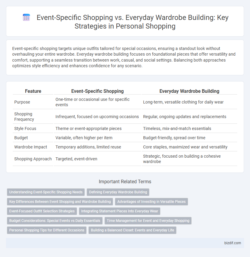 Event-Specific Shopping vs. Everyday Wardrobe Building: Key Strategies in Personal Shopping