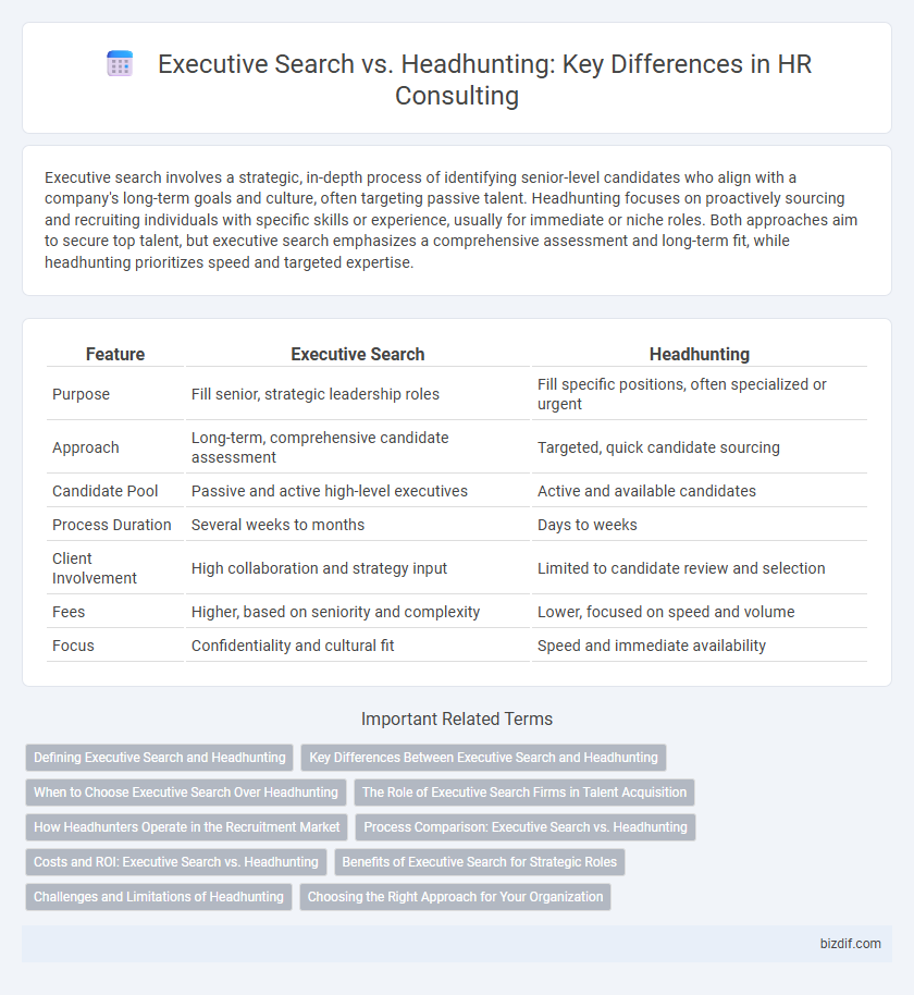 Executive Search vs. Headhunting: Key Differences in HR Consulting