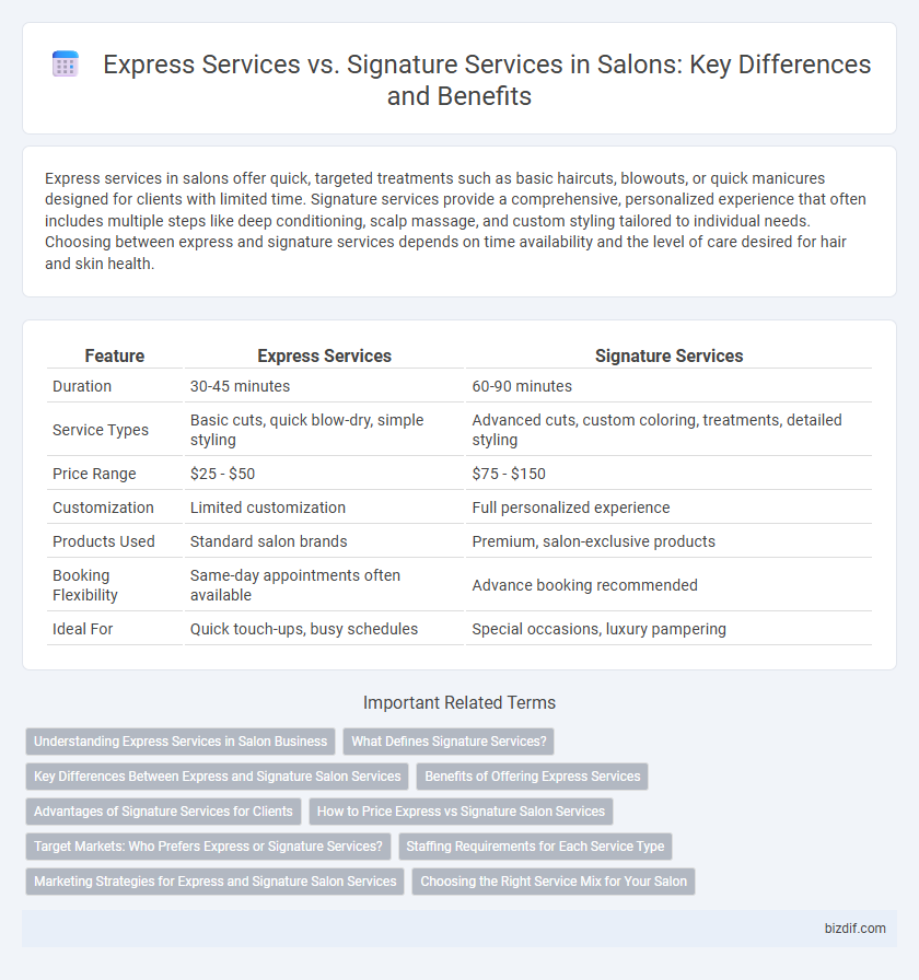 Express Services vs. Signature Services in Salons: Key Differences and Benefits
