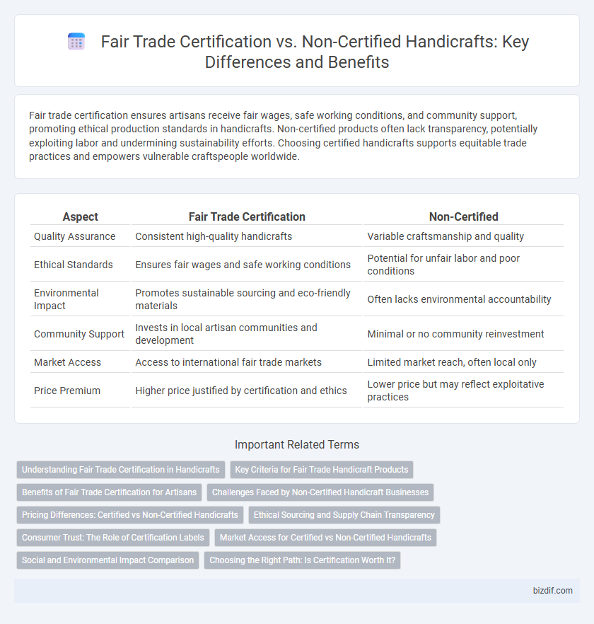 Fair Trade Certification vs. Non-Certified Handicrafts: Key Differences and Benefits
