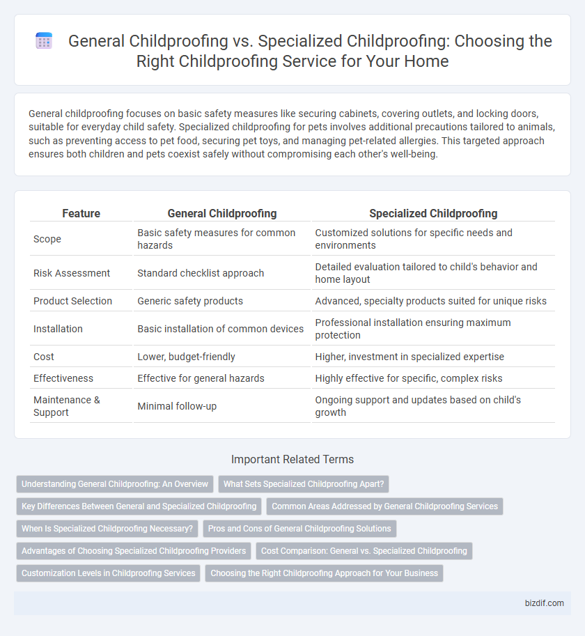 General Childproofing vs. Specialized Childproofing: Choosing the Right Childproofing Service for Your Home