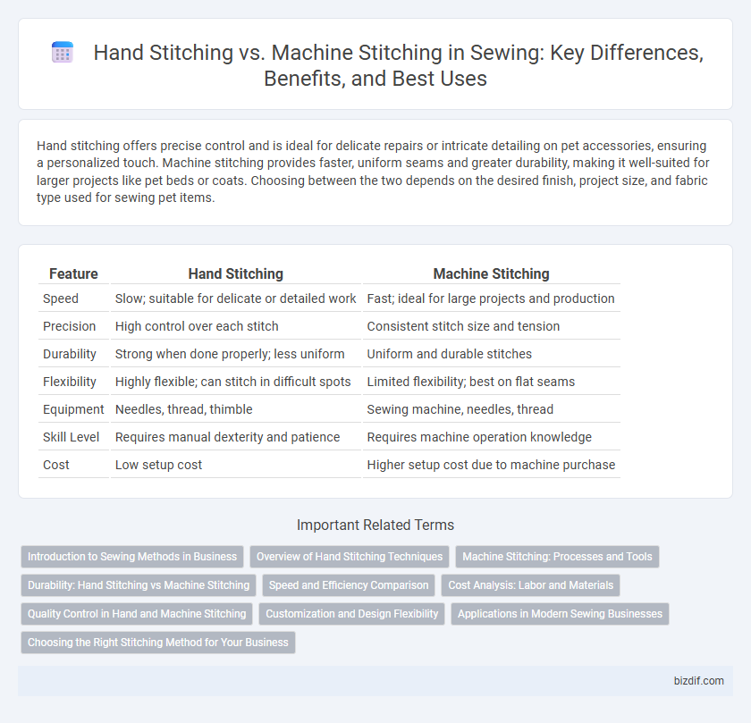 Hand Stitching vs. Machine Stitching in Sewing: Key Differences, Benefits, and Best Uses