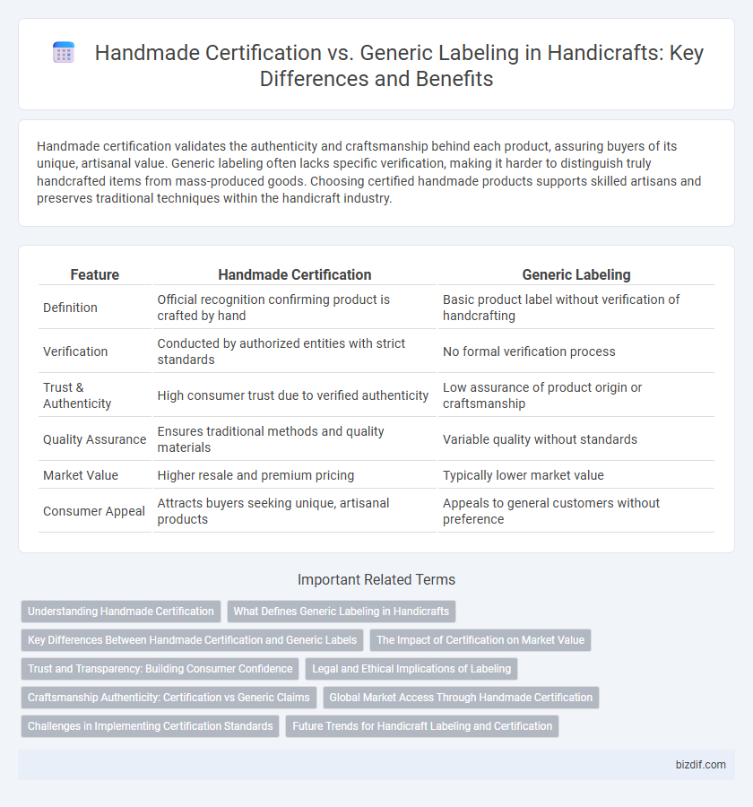 Handmade Certification vs. Generic Labeling in Handicrafts: Key Differences and Benefits