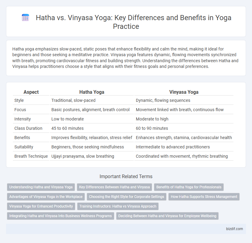 Hatha vs. Vinyasa Yoga: Key Differences and Benefits in Yoga Practice