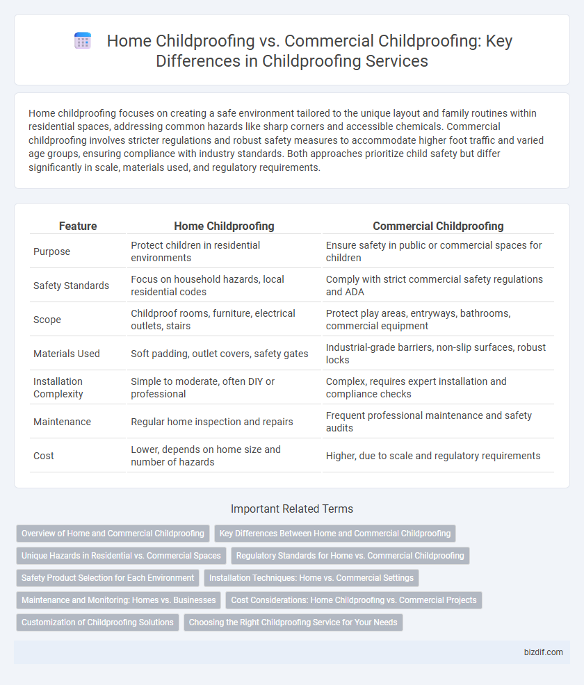 Home Childproofing vs. Commercial Childproofing: Key Differences in Childproofing Services