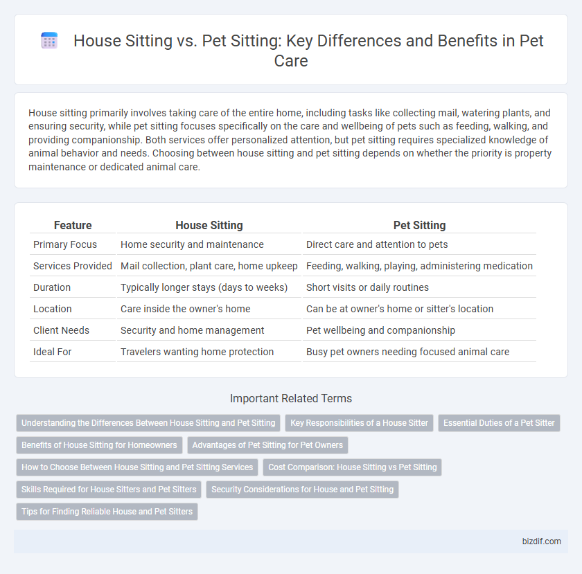 House Sitting vs. Pet Sitting: Key Differences and Benefits in Pet Care