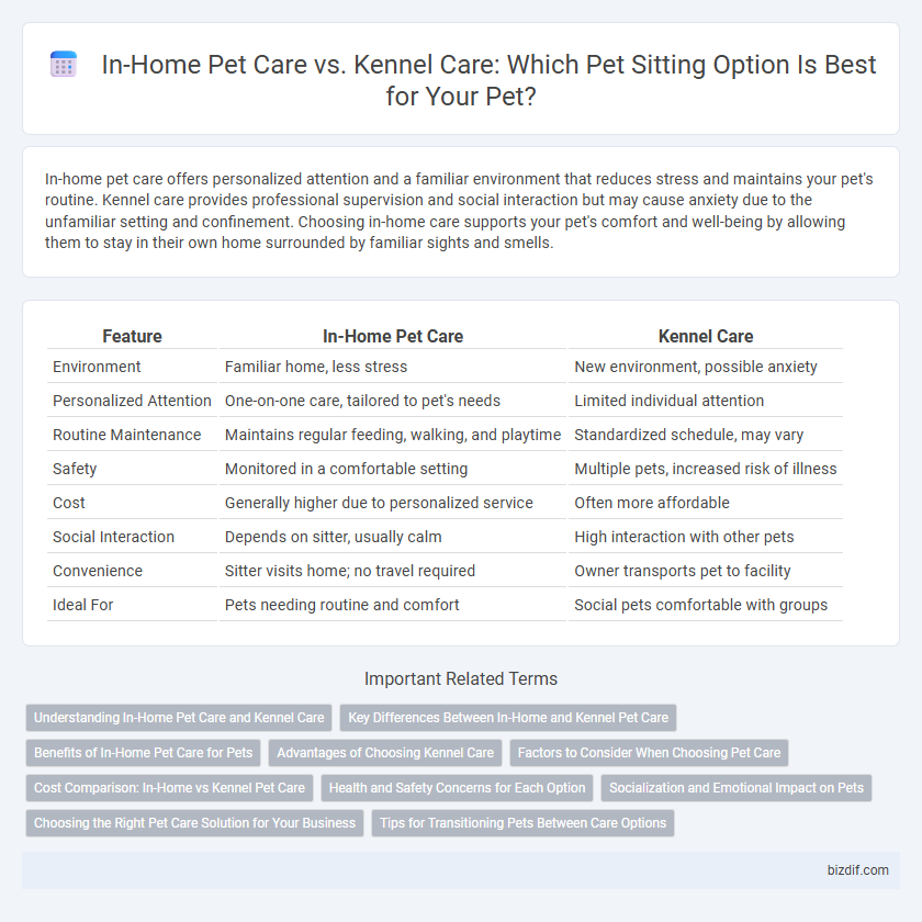 In-Home Pet Care vs. Kennel Care: Which Pet Sitting Option Is Best for Your Pet?
