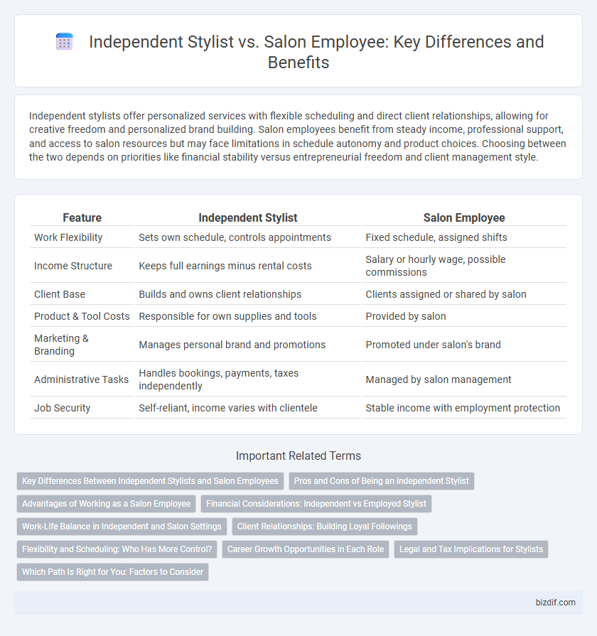 Independent Stylist vs. Salon Employee: Key Differences and Benefits