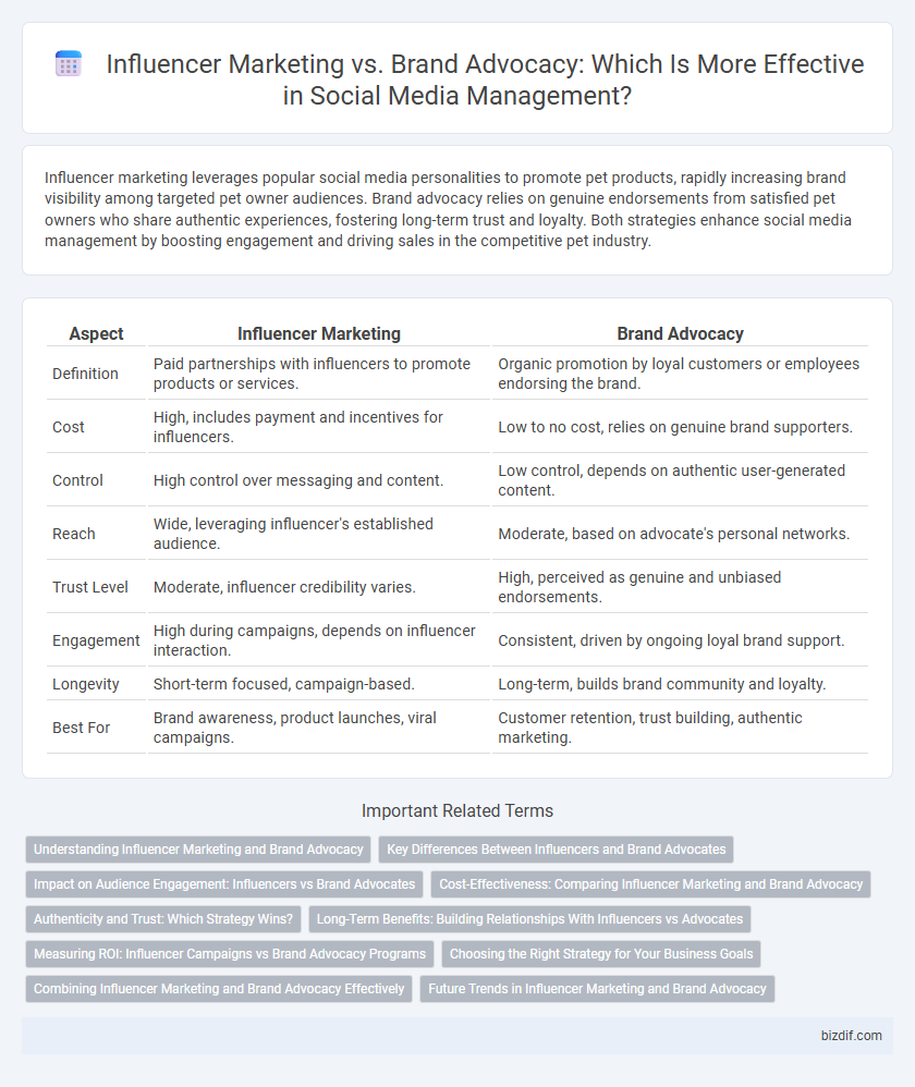 Influencer Marketing vs. Brand Advocacy: Which Is More Effective in Social Media Management?