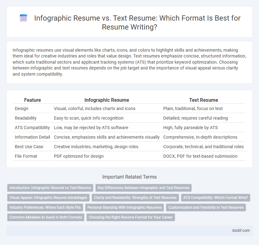 Infographic Resume vs. Text Resume: Which Format Is Best for Resume Writing?