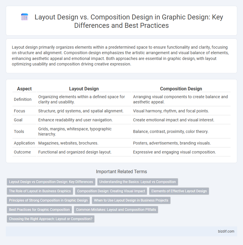 Layout Design vs. Composition Design in Graphic Design: Key Differences and Best Practices