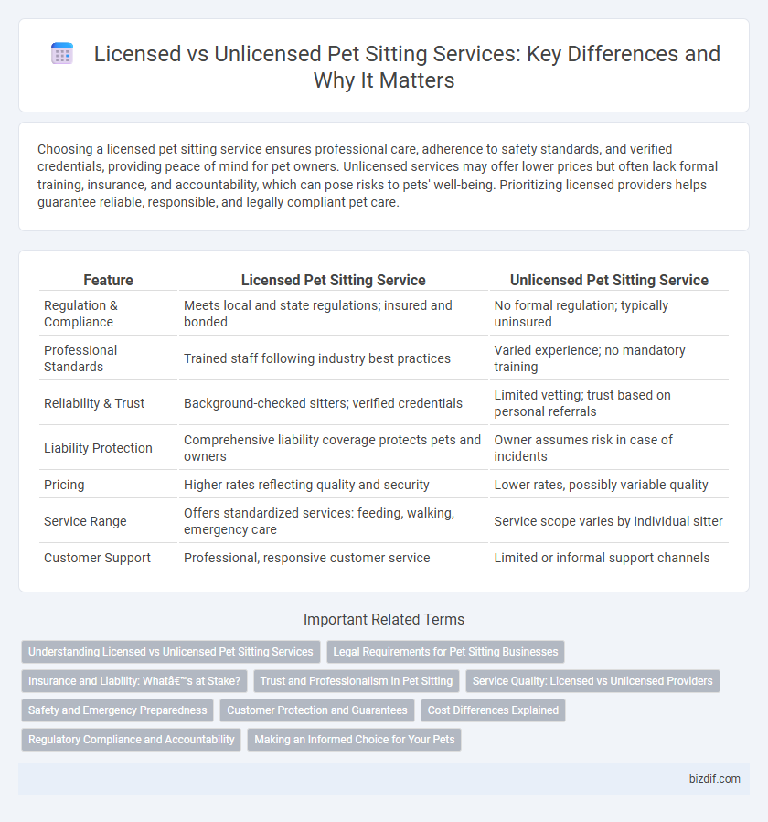 Licensed vs Unlicensed Pet Sitting Services: Key Differences and Why It Matters