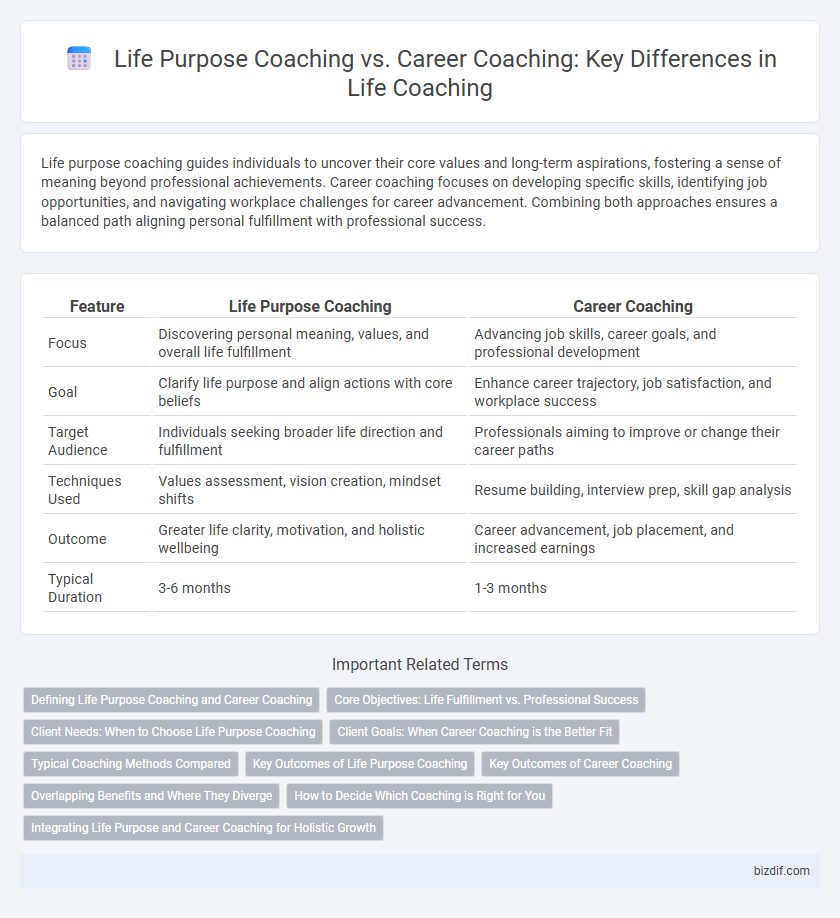Life Purpose Coaching vs. Career Coaching: Key Differences in Life Coaching