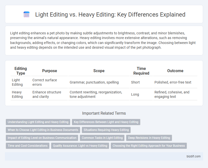Light Editing vs. Heavy Editing: Key Differences Explained