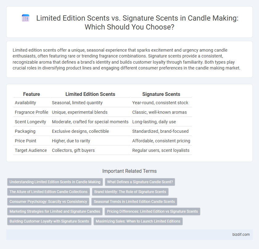 Limited Edition Scents vs. Signature Scents in Candle Making: Which Should You Choose?