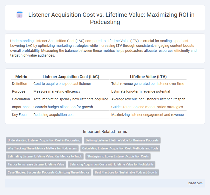 Listener Acquisition Cost vs. Lifetime Value: Maximizing ROI in Podcasting