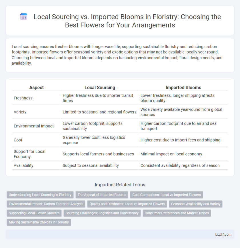 Local Sourcing vs. Imported Blooms in Floristry: Choosing the Best Flowers for Your Arrangements