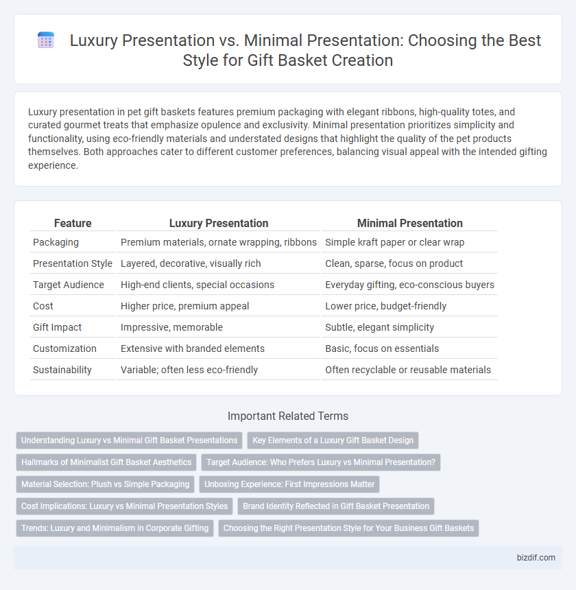 Luxury Presentation vs. Minimal Presentation: Choosing the Best Style for Gift Basket Creation