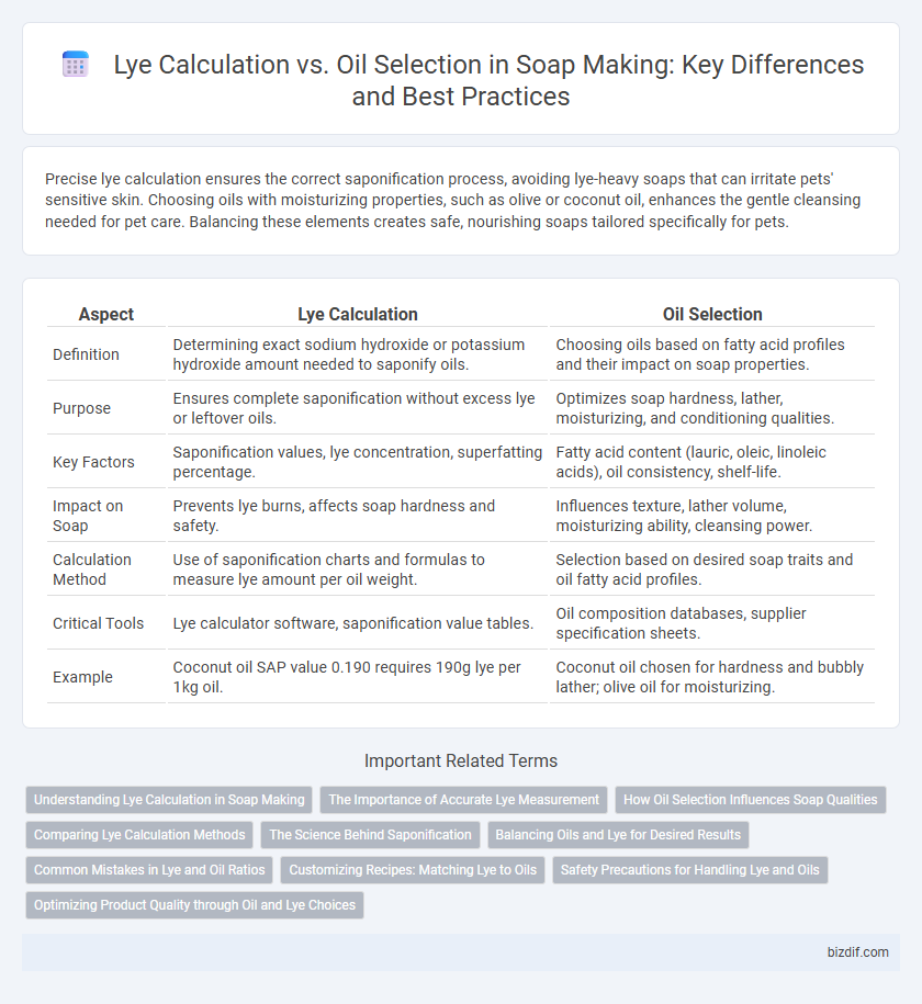 Lye Calculation vs. Oil Selection in Soap Making: Key Differences and Best Practices