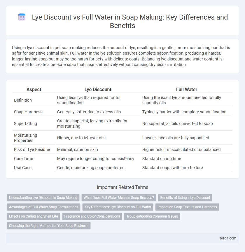 Lye Discount vs Full Water in Soap Making: Key Differences and Benefits