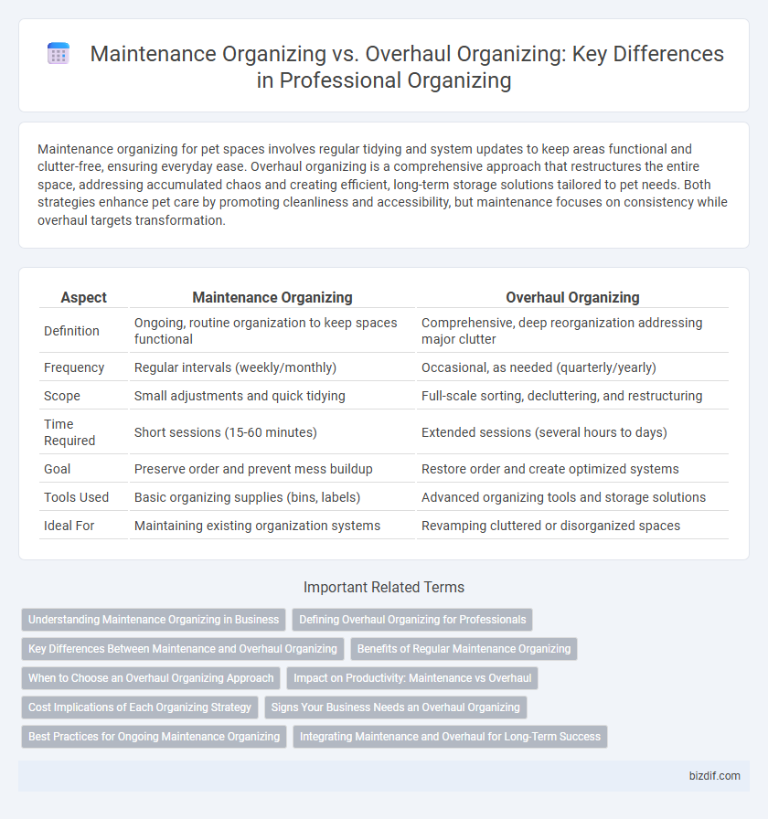 Maintenance Organizing vs. Overhaul Organizing: Key Differences in Professional Organizing
