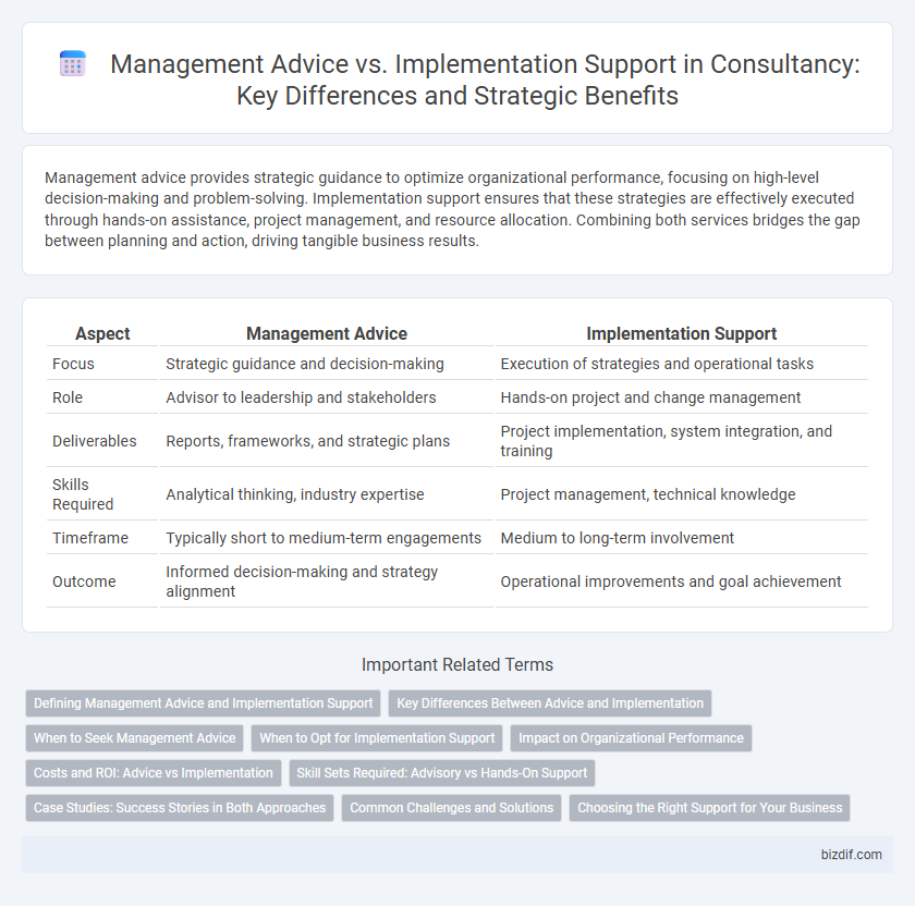 Management Advice vs. Implementation Support in Consultancy: Key Differences and Strategic Benefits
