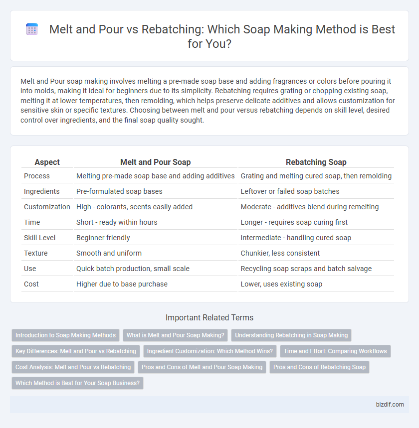 Melt and Pour vs Rebatching: Which Soap Making Method is Best for You?