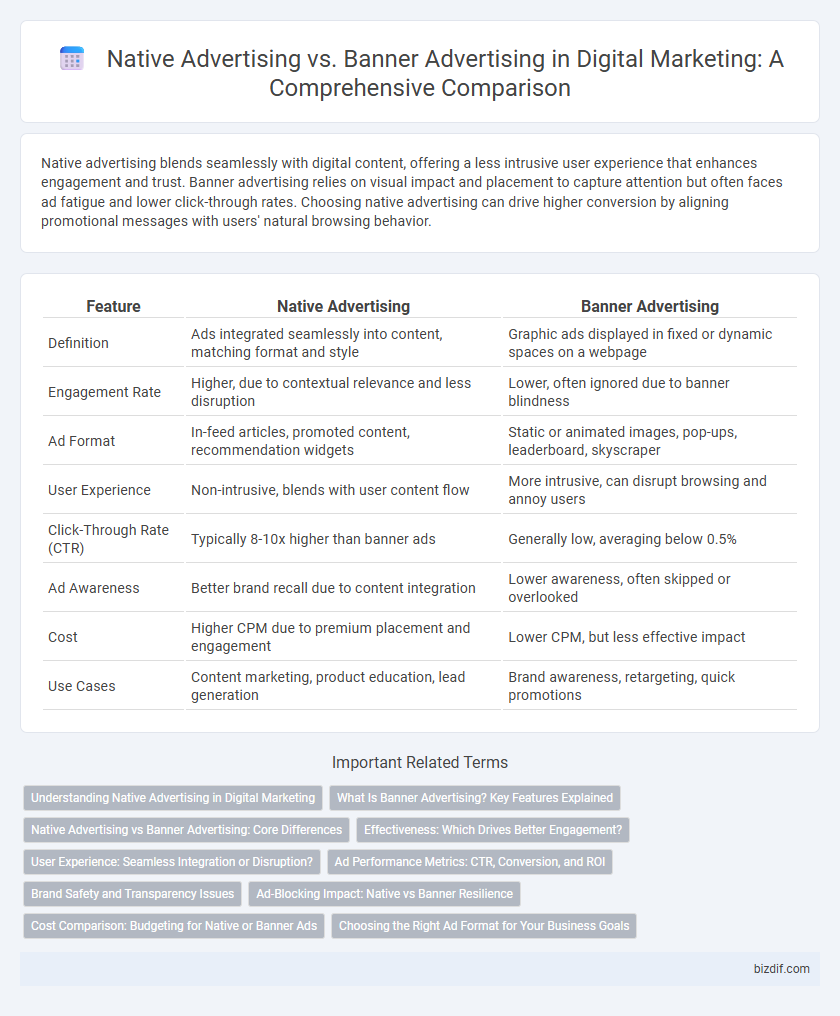 Native Advertising vs. Banner Advertising in Digital Marketing: A Comprehensive Comparison
